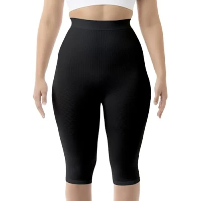 Afbeelding van FarmaCell 123 (Zwart, 2XL/3XL) Anti cellulitis micromassage driekwart legging voor dames