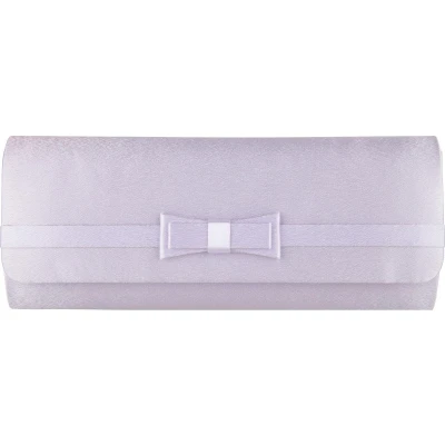 Afbeelding van Bulaggi clutch Pam voor Dames / Schoudertas Satijn Lila/ Avondtasje met schouderriem/ Effen handtasjes