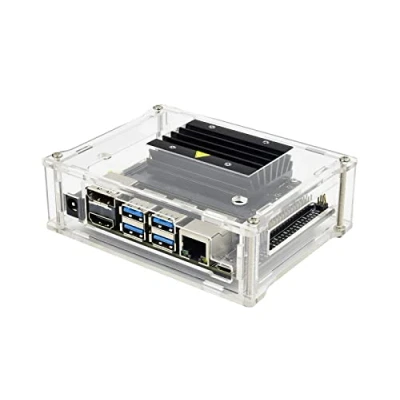 Afbeelding van Waveshare Acrylic Clear Case (Type A) for The Jetson Nano Developer Kit Easy Access to Peripheral Connectors Supports Cooling Fan