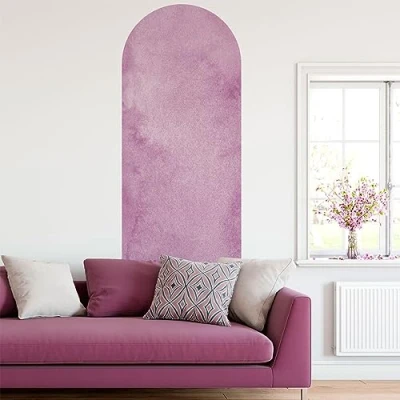 Afbeelding van Papier peint intissé pré encollé fresques géantes ARCHE ROSE AQUARELLE 90x30cm