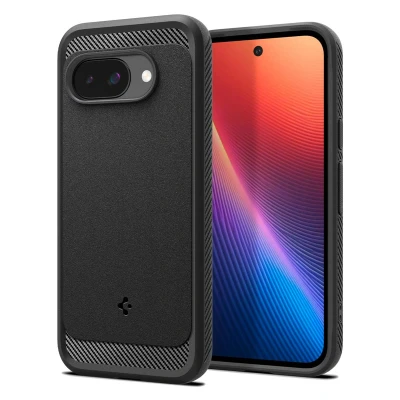 Afbeelding van Spigen Case ACS09041 Google Pixel 9A Rugged Armor MagFit mat zwart