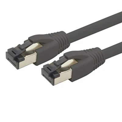 Afbeelding van 5m Cat 8 Ethernet Cable Gigabit Lan Netwerkkabel RJ45 CAT8 kabel zwart 1 stuk Cat.8 2000 Mhz 40 Gbit s 40GBase T Poe+ Patchkabel LSZH x 5 meter