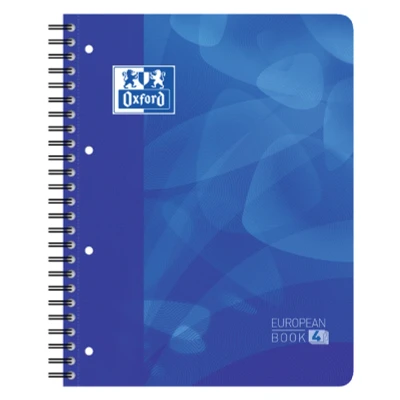 Afbeelding van Projectboek Oxford School A4+ 4 gaats lijn 120vel blauw