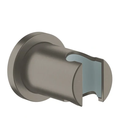 Afbeelding van Grohe Rainshower wandhouder rond hard Graphite Geborsteld