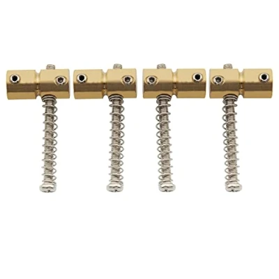 Afbeelding van Musiclily Pro 19mm Messing Basgitaar Brugzadels voor 4 snarige Precision Jazz of Bass, Chroom (4 Stuks)
