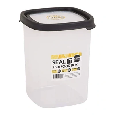 Afbeelding van Wham Opbergbox Seal It 2,5 liter Set van 2 Stuks Polypropyleen Transparant