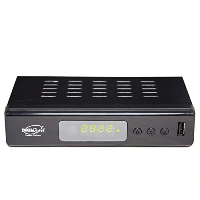 Afbeelding van Digiquest twin tuner rec digitale terrestrische ontvanger, DVB T2, Full HD, Small Edition, videorecorder, zwart