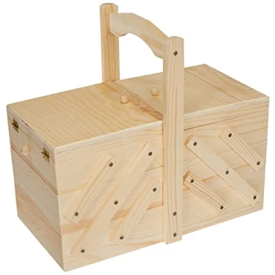 Afbeelding van Artemio 14001893 Naaidoos om te versieren van hout, beige, 32 x 16 29 cm