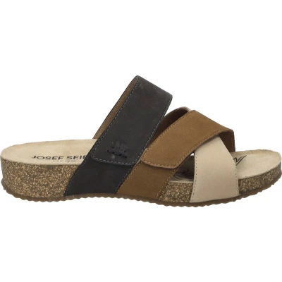 Afbeelding van Josef Seibel Muiltjes met hak, Dames, Maat: 39, Beige multi Schoenen