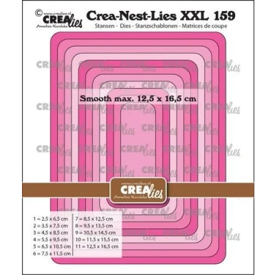 Afbeelding van Crealies Crea Nest Lies XXL Rechthoek glad CLNestXXL159 max. 12,5 x 16,5 cm (10 23)