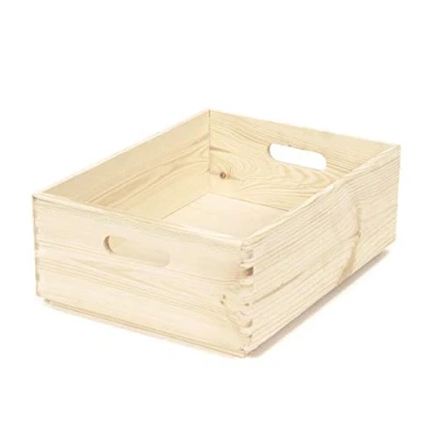 Afbeelding van Compactor, lade organizer natuurlijk grenen opbergrek, rechthoekig, licht hout, afmetingen: 40 x 30 H.14 cm, Maat M, RAN6475