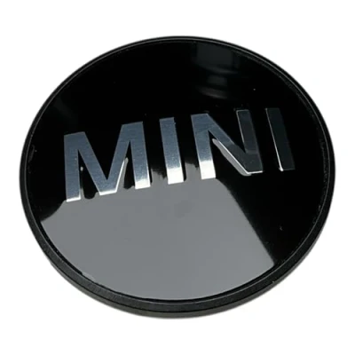 Afbeelding van MINI Echte Zwarte Centre Hub Cap Wordmark 50mm 36131171069