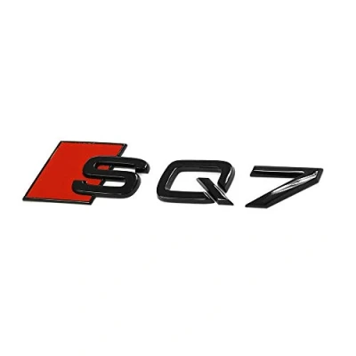 Afbeelding van Audi 4M0071804 opschrift SQ7 zwart achterklep Exclusive Black Edition embleem sticker
