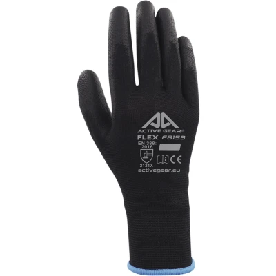 Afbeelding van Handschoen ActiveGear grip PU flex zwart small 1 paar 12 stuks