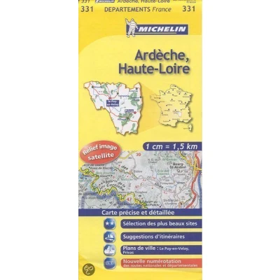 Afbeelding van ARDECHE / HAUTE LOIRE 11331 CARTE &#039; LOCAL ( France ) MICHELIN KAART