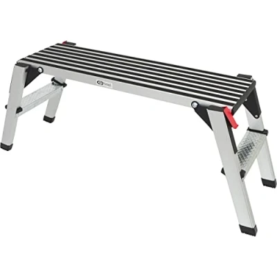 Afbeelding van KS Tools 800.0960 Aluminium Werkplatform Inklapbaar Zwart zilver 7300 g