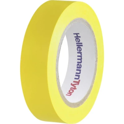 Afbeelding van HellermannTyton HelaTape Flex 15 710 00102 Isolatietape Geel (l x b) 10 m mm 1 stuk(s)