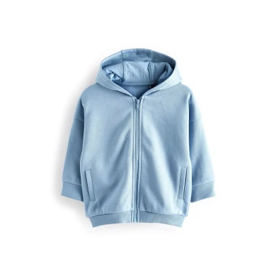 Afbeelding van Next ZIP Through Sweater met rits voor kinderen, Maat: 98, Blue