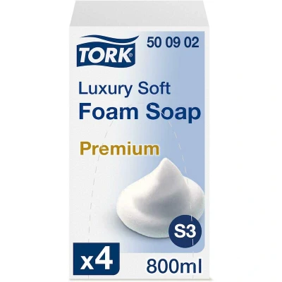 Afbeelding van Tork Luxury Soft Foam Soap S3 4 x 800ML