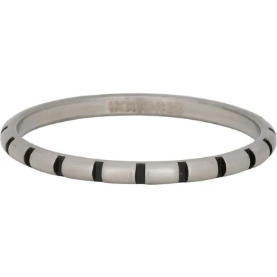 Afbeelding van Stripes iXXXi Vulring 2 mm 17 / Matt silver fill in black