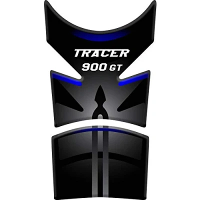 Afbeelding van Tankpad van kunsthars, 3D effect, compatibel met Yamaha Tracer 900 GT (blauw)