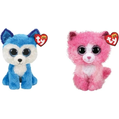 Afbeelding van Ty Knuffel Beanie Boo&quot;;s Prince Husky &amp; Reagan Cat