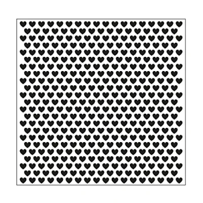 Afbeelding van Vaessen Creative Embossing Folder, kleine harten, voor het toevoegen van textuur en dimensie aan Papercraft projecten, 15 x cm