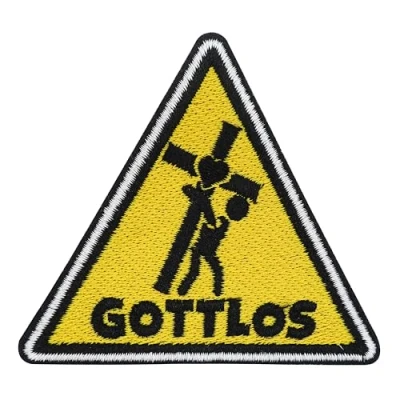 Afbeelding van Patch om op te strijken Gottlos grappige strijkpatches, meme opstrijkafbeeldingen, spreuken patches naaien, spreuk patches, strijkplaatjes Finally Home