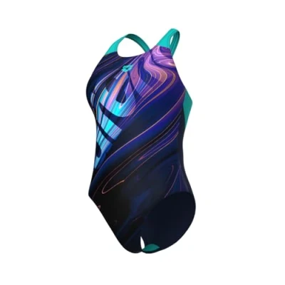 Afbeelding van ARENA Dames Flow Swimsuit V Back Lb One Piece (1 stuk)