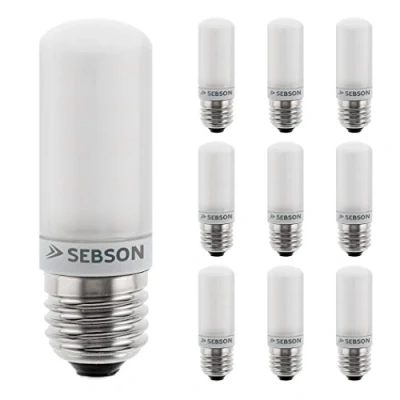 Afbeelding van SEBSON E27 LED Lamp 4W vervangt 40W 400lm Warm Wit 3000K Niet Dimbaar 280 Stralingshoek Buislamp 230V Set van 10