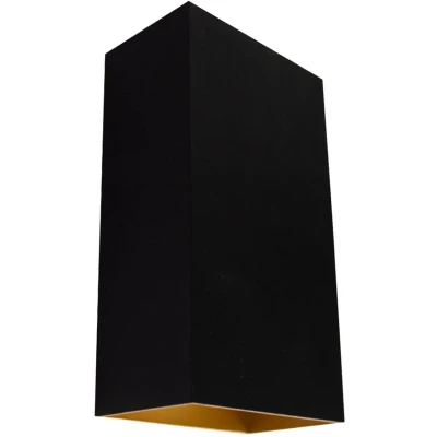 Afbeelding van Highlight Wandlamp Eros Zwart Goud Up &amp; Down 18cm 2 x GU 10