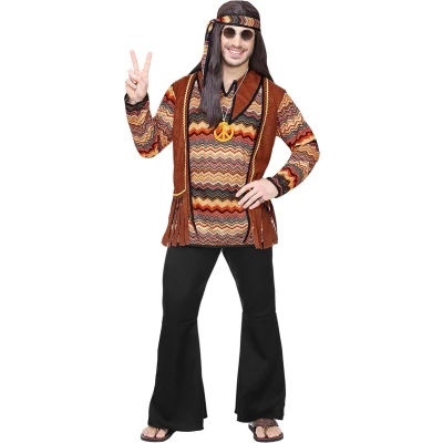 Afbeelding van WIDMANN Back to the 60s hippie kostuum voor mannen XL