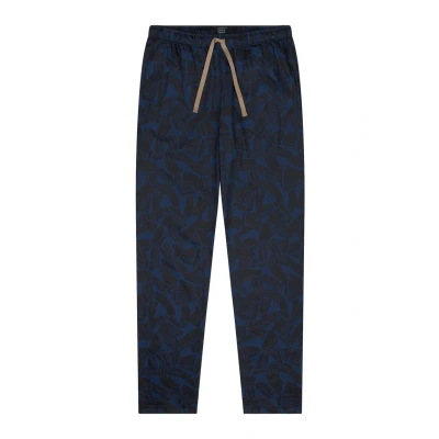 Afbeelding van Schiesser Pyjamabroek, Heren, Maat: 48, Blue black