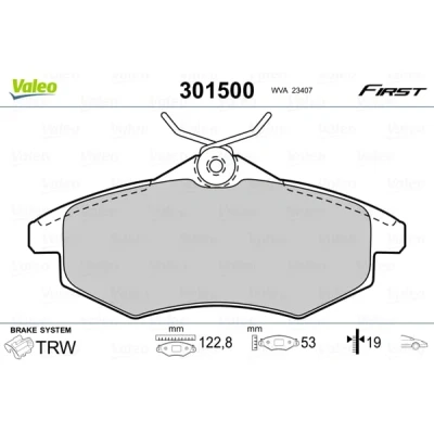 Afbeelding van Valeo Remblokset 301500
