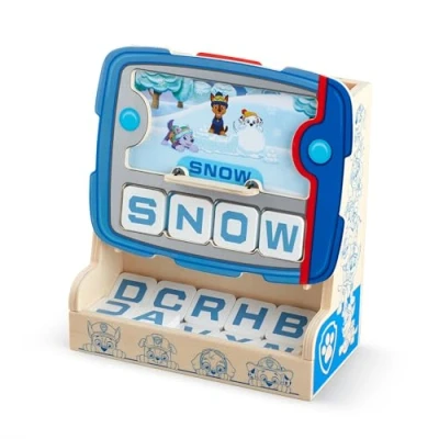 Afbeelding van Melissa &amp; Doug 33325 PAW Patrol Houten puppy tablet Kijken Spellen speelgoed Ontwikkelingsspeelgoed voor kinderen 3+ Cadeau jongen en meisje,wit