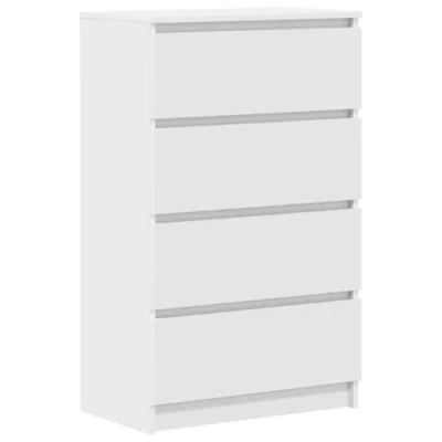 Afbeelding van vidaXL Dressoir Meubel Opbergkast Opslagkast Kast Wandkast Muurkast Mediakast Televisiemeubel Dressoirs Ladekast Kasten Bewerkt Hout Wit