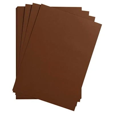 Afbeelding van Clairefontaine Ref 975261C Maya glad gekleurde tekenkaart (verpakking van 25 vellen) 185gsm A4 (29,7 x 21cm) Bruine kleur Diep geverfd, zuurvrij, pH neutraal