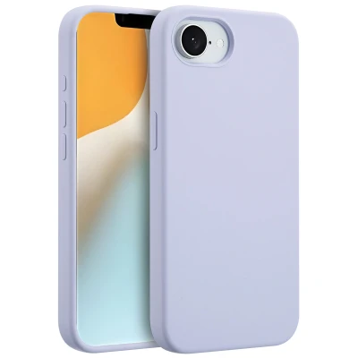 Afbeelding van iPhone SE 4 MagSafe Hoesje Siliconen en TPU (zacht) Accezz Softcase/Backcover Paars Telefoonhoesje