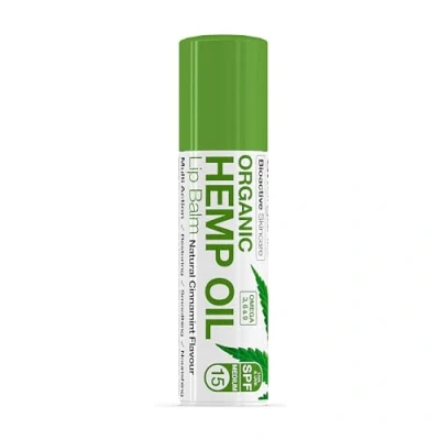 Afbeelding van Dr Organic Hennepolie Lippenbalsem, Hydraterend, SPF 15, Voor Mannen, Vrouwen, Natuurlijk, Vegetarisch, Dierproefvrij, Zonder Parabenen &amp; SLS, Biologisch, 5.7ml