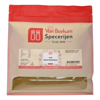 Afbeelding van Van Beekum Specerijen Rub Mediterranean 1 kilo (hersluitbare stazak)