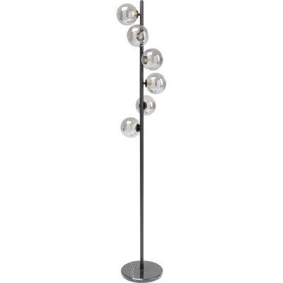 Afbeelding van Kare Scala Balls vloerlamp, 6 lamps, marmeren voet, grijs