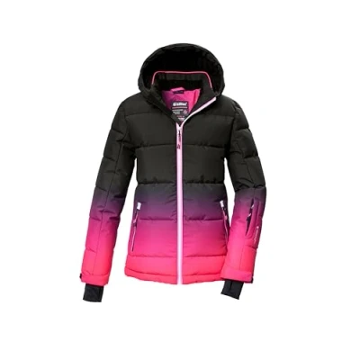 Afbeelding van killtec meisjes SKI jack/gewatteerd jack met capuchon en sneeuwvanger KSW 330 GRLS QLTD JCKT, pink, 140, 42469 000