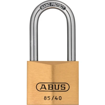 Afbeelding van Abus 85/40HB40 messing hangslot met hoge beugel verschillend sluitend 40 mm