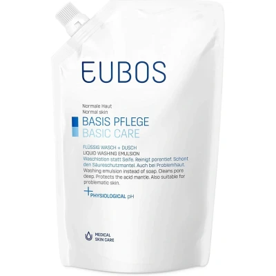 Afbeelding van Eubos Zeep Vloeibaar Blauw N/parf Refill 400ml