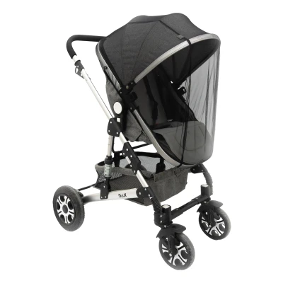 Afbeelding van Mordesign Black Muskietennet / Klamboe voor Buggy en Wandelwagen T 01
