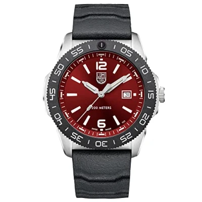 Afbeelding van Luminox Mannen Analoog Zwitsers Quartz Horloge met Rubberen Band XS.3135, Zilver, Modern