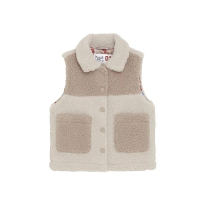 Afbeelding van Noppies Meisjes Bodywarmer Pittsboro Wood Ash 116 100% Recycled Polyester