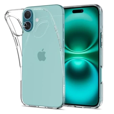 Afbeelding van Spigen Liquid Crystal Hoesje Geschikt voor Apple iPhone 16 Plus Back Cover TPU Transparant
