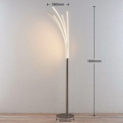 Afbeelding van Lindby LED vloerlamp Boba met meerdere armen