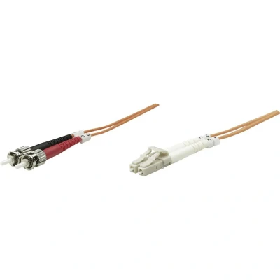 Afbeelding van IC intracom Manhattan LWL patchkabel 50μ adapterkabel duplex ST/stekker LC/stekker 1,0 m rits